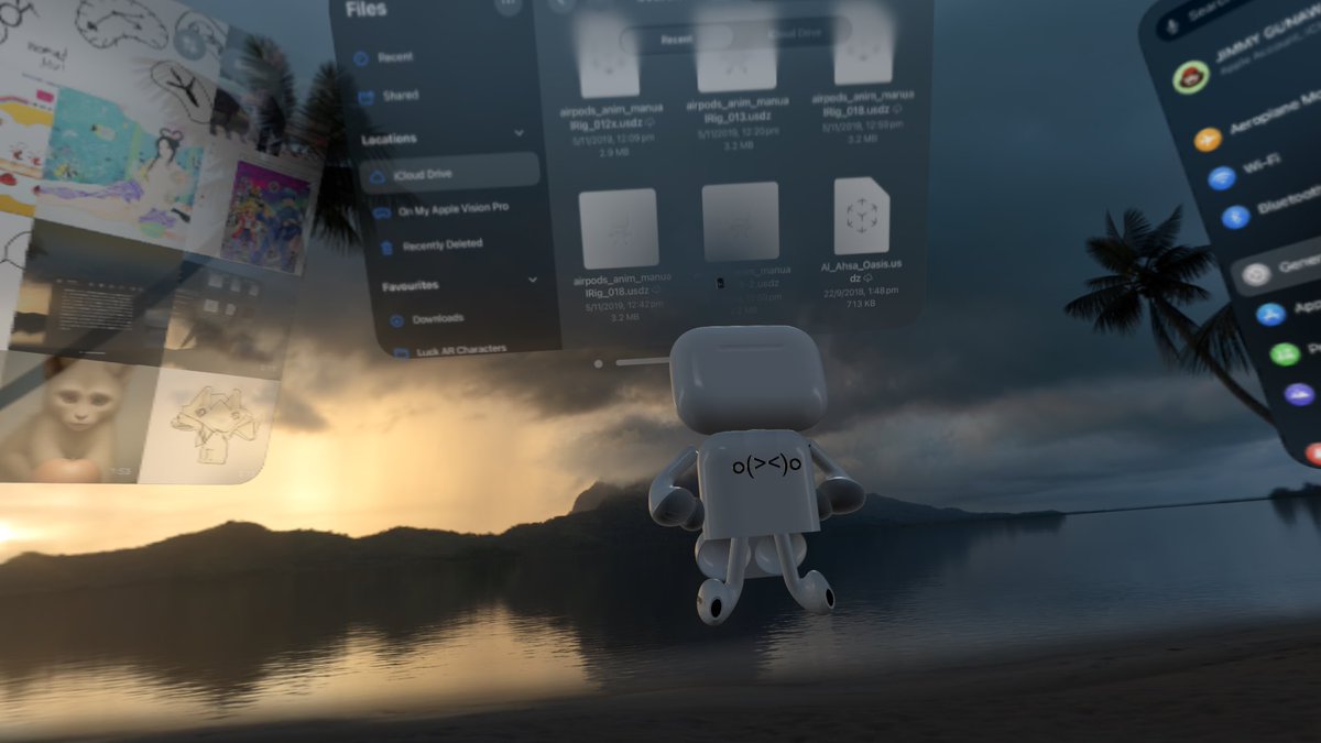 jimmygunawanapp's tweet image. #bsVisionPro The 3D usdz model being viewed reacts to the environment. Very realistic.