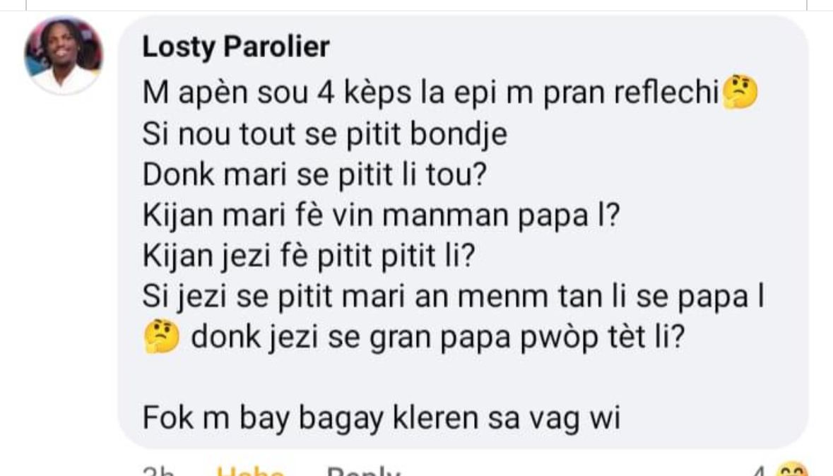 TonSedye's tweet photo. @WeedMax509 Ou nik kopye l ou vin lage l la. https://t.co/PYcmfz5hKB