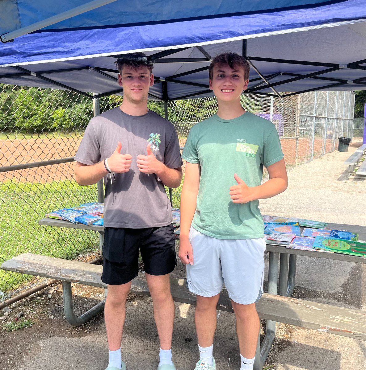 Patrick &amp; Everett donated 200+ books to SHIM’s (South Hill Interfaith Movement) summer camp. Students 1st-8th grade chose books to take home to help prevent the “summer slide” from impacting their literacy skills. 
<a href="/uschsactivities/">USCHSACTIVITIES</a> @uschighschool @upperstclairlibrary <a href="/uscschools/">Upper St. Clair School District</a>