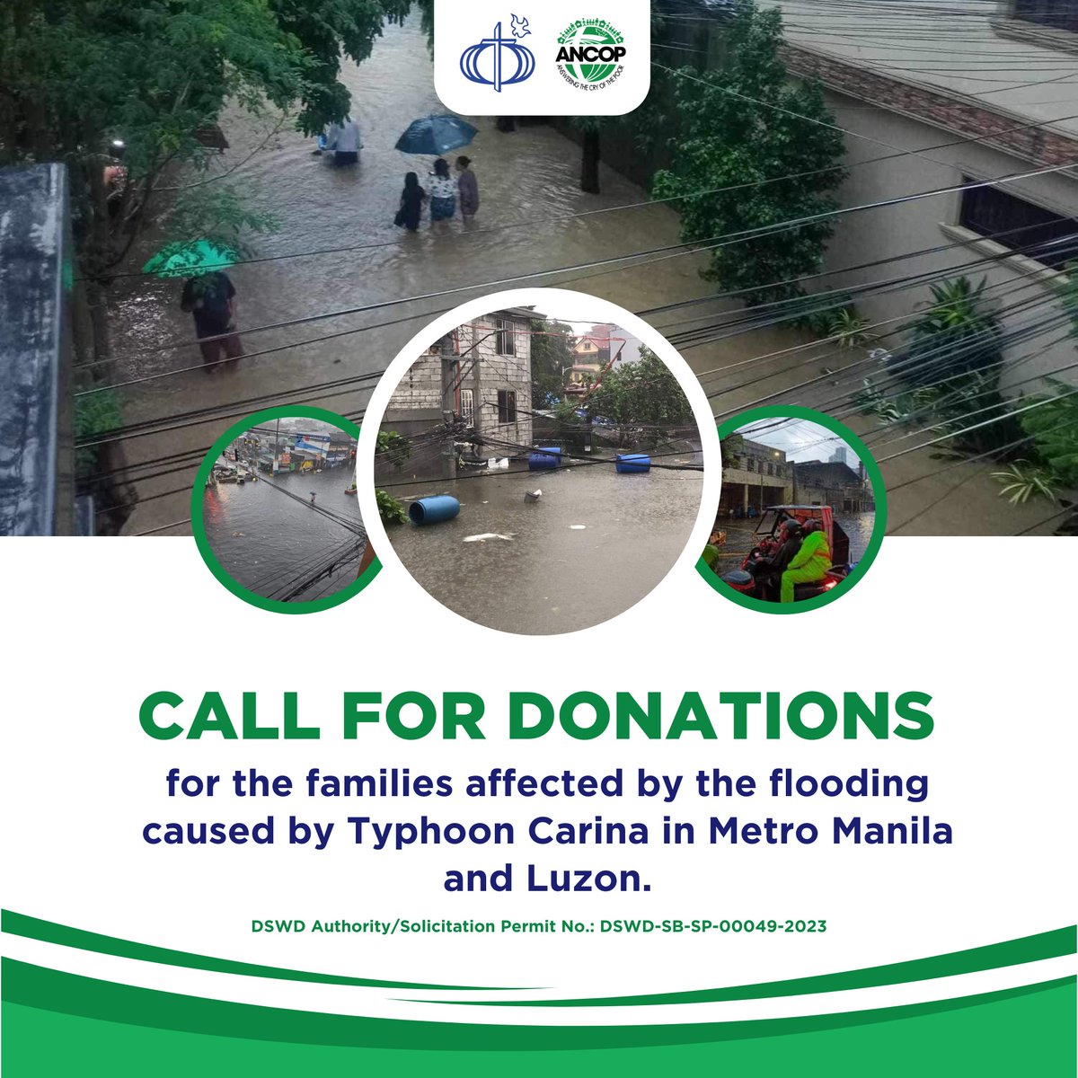 cfc_ancop_'s tweet photo. Let us help one another!

Many of our brothers and sisters in Metro Manila and Luzon have been affected by Typhoon #CarinaPH  

Share our bank details for donations to your network and help our affected brethren!

Any amount will come a long way.
#CFCANCOP #ReliefOperations https://t.co/36ukzeuXgg