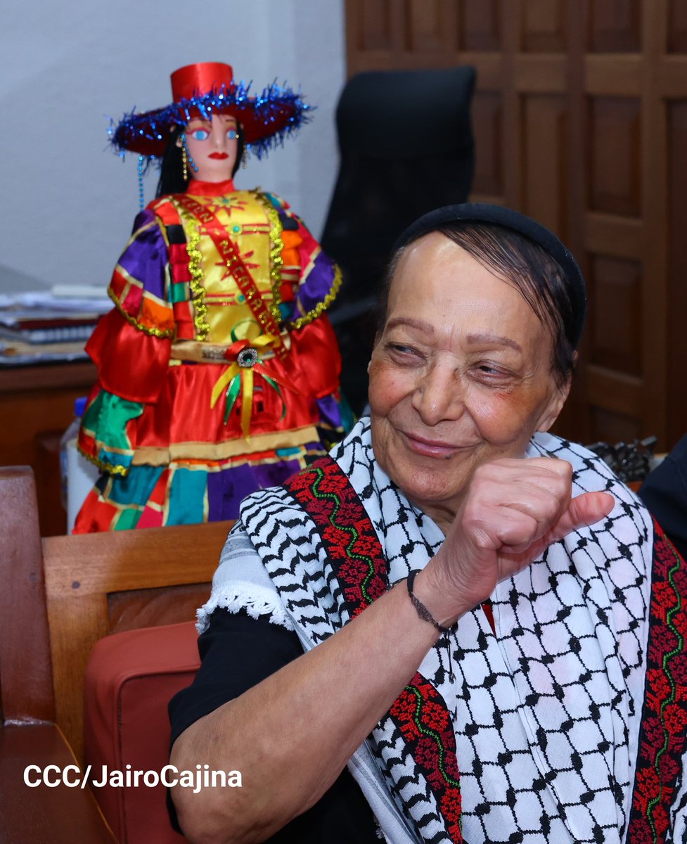 La Compañera Leila Khaled Guerrillera Palestina realizó Recorrido por el Departamento de León 
#UnidosEnVictorias
#4519LaPatriaLaRevolución