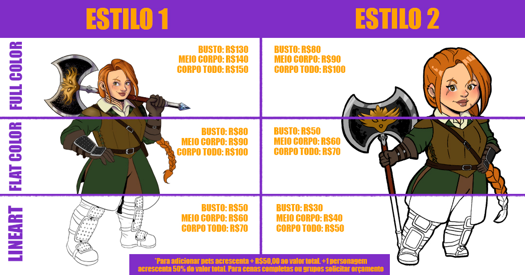 syannarts's tweet photo. @drawn_mask Opa! Meu portfólio não tá lá essas coisas, mas segue minha tabela e alguns trabalhos que fiz! https://t.co/45p2ku17HW