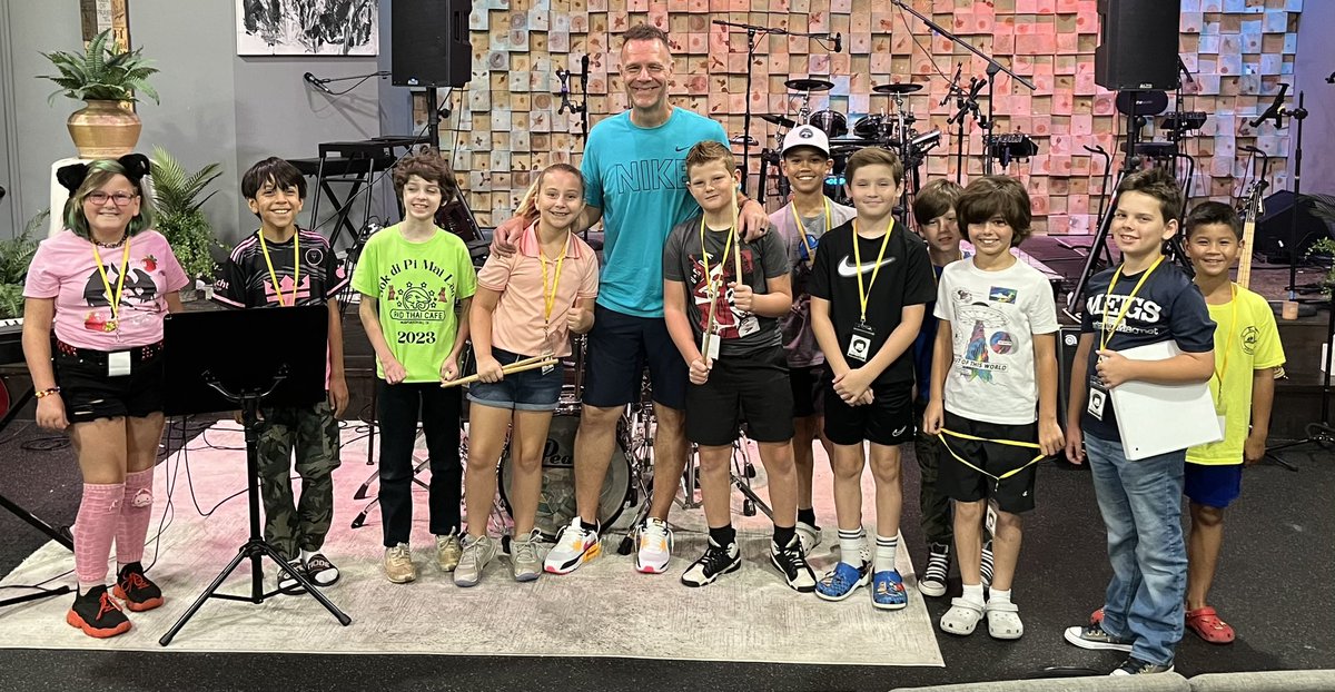 Blown away by the talent at <a href="/CarpeArtista/">Carpe Artista</a>’s Camp Jukebox Jr! It was a great afternoon talking music and Groove Dynamics! 
<a href="/PearlDrumCorp/">Pearl Drums</a> 
<a href="/AquarianHeads/">Aquarian Drumheads</a> 
<a href="/Sennheiser/">Sennheiser</a> 
<a href="/ZildjianCompany/">Zildjian Company🌕</a> 
<a href="/HumesandBerg/">Humes and Berg</a> 
<a href="/promarksticks/">ProMark Drumsticks</a> 
<a href="/BigFatSnareDrum/">BigFatSnareDrum</a> 
<a href="/BeierDrums/">Beier Drums</a> 
<a href="/GrooveJuiceInc/">Groove Juice Inc.</a> 
<a href="/Complyfoam/">Comply™</a>