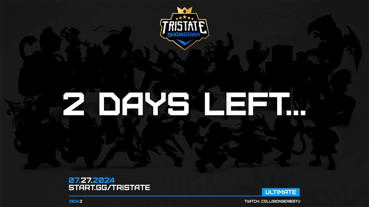 TristateShowdwn's tweet photo. 🚨#TristateShowdown Countdown🚨
With just 2 days left, we want to know - who do YOU think will win? Who will make the greatest run? What region will come out on top?
The answers will be revealed soon...
https://t.co/Xmcx45sECL https://t.co/bRMLpfXpdb