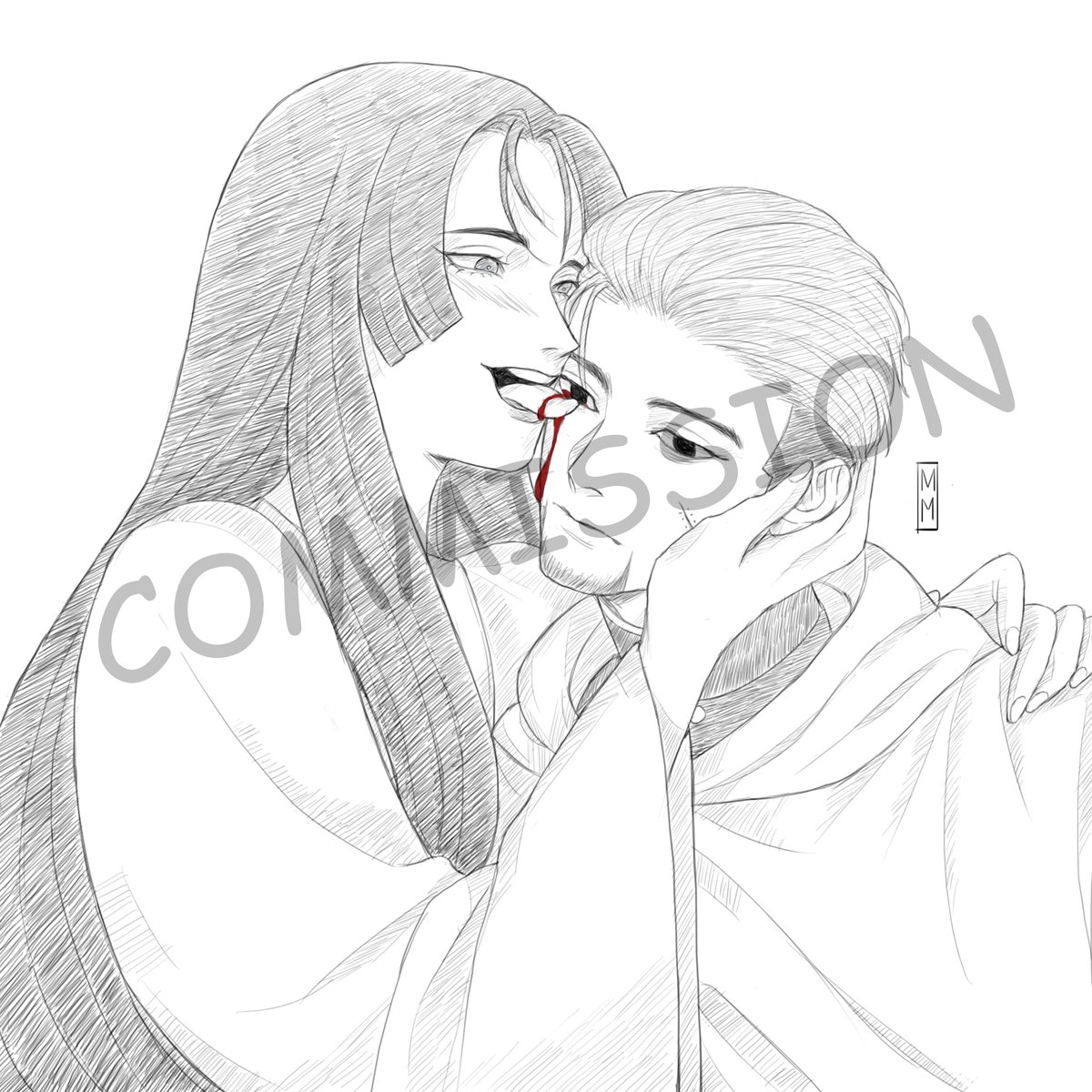 MasoMegane18's tweet photo. Sketch commission For Ryo (FB)
#Commission #samplecommission #sketch #digitalart #artwork https://t.co/TP6SxxWBwG