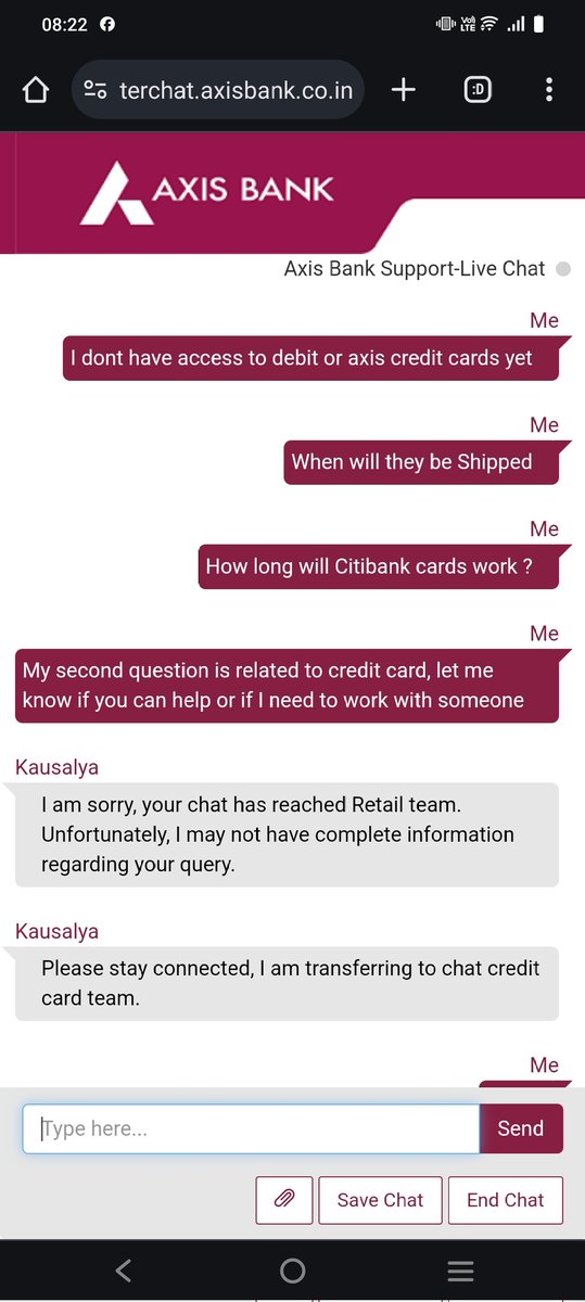 doesntmatter2uu's tweet photo. @AxisBankSupport  what kind of torture is this ? I am missing #citibank already !!! # Customersupporthorror  #axis2citiissues @Citibank https://t.co/OcZiJyOg1b