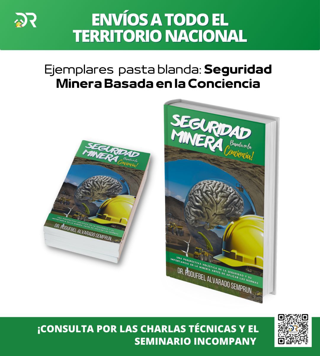 Outletminero's tweet photo. Te recomendamos el libro "Seguridad Minera basada en la Conciencia"  de @Rodufbel
✅ Precio: MXN $460 cada uno, más envío por paquetería nacional. 
🚚 Ideal para líderes y  equipo. 
🙋🏻‍♂️ Además, puede consultar por la charla técnica y el seminario InCompany. #Minería #Seguridad https://t.co/NNcMUO3C0b
