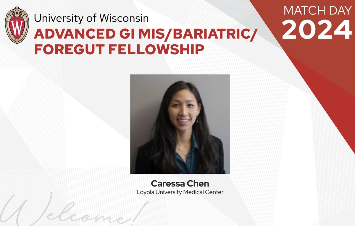 UW Minimally Invasive Surgery (@wiscmis) on Twitter photo We are beyond thrilled to welcome Dr. Caressa Chen from <a href="/loyolasurg_dept/">Loyola's Department of Surgery</a> to the UWMIS and <a href="/WiscSurgery/">UW-Madison Department of Surgery</a> team! She is a rockstar in every sense of the word and we look forward to having her as our colleague. We are beyond thrilled to welcome Dr. Caressa Chen from <a href="/loyolasurg_dept/">Loyola's Department of Surgery</a> to the UWMIS and <a href="/WiscSurgery/">UW-Madison Department of Surgery</a> team! She is a rockstar in every sense of the word and we look forward to having her as our colleague.