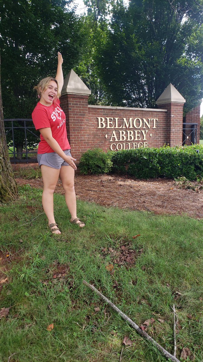 AlysonD00's tweet photo. Had a great experience this week on my unofficial visit at Belmont Abbey College. Great school, great softball program, and amazing coaches. Big shout out to Coach Mele, Coach Abbey, and Coach West! @AbbeySoftball @BanditsPatton @SheriffGary453 https://t.co/6qV4Hz1VCu