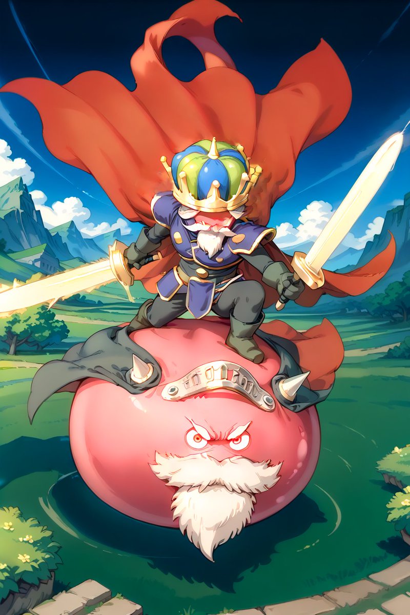 NDonald1123's tweet photo. 闘将⚔️

#スライムジェネラル #ドラクエ #ドラクエタクト #ドラクエウォーク #ドラクエイラスト #stablediffusion #midjourney #AIart #AIイラスト #AIphoto https://t.co/hNPrEGVaa6