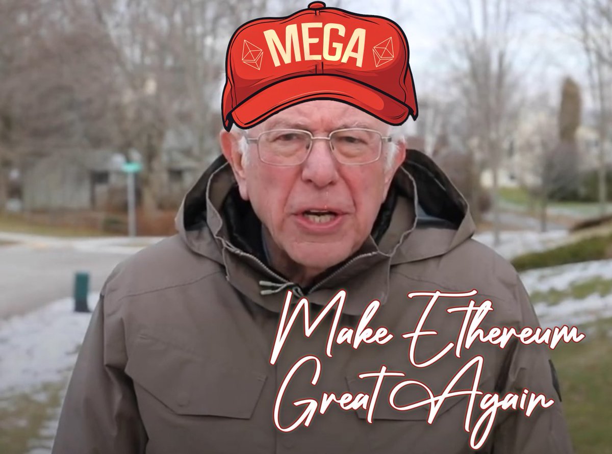 MEGAEthOnX's tweet photo. $MEGA 

#ETH #ETF approvals mean even your grandparents have a bag!

It's time to Make #Ethereum Great Again!

#Trump #MAGA $MAGA #meme https://t.co/IwMDleoGfu
