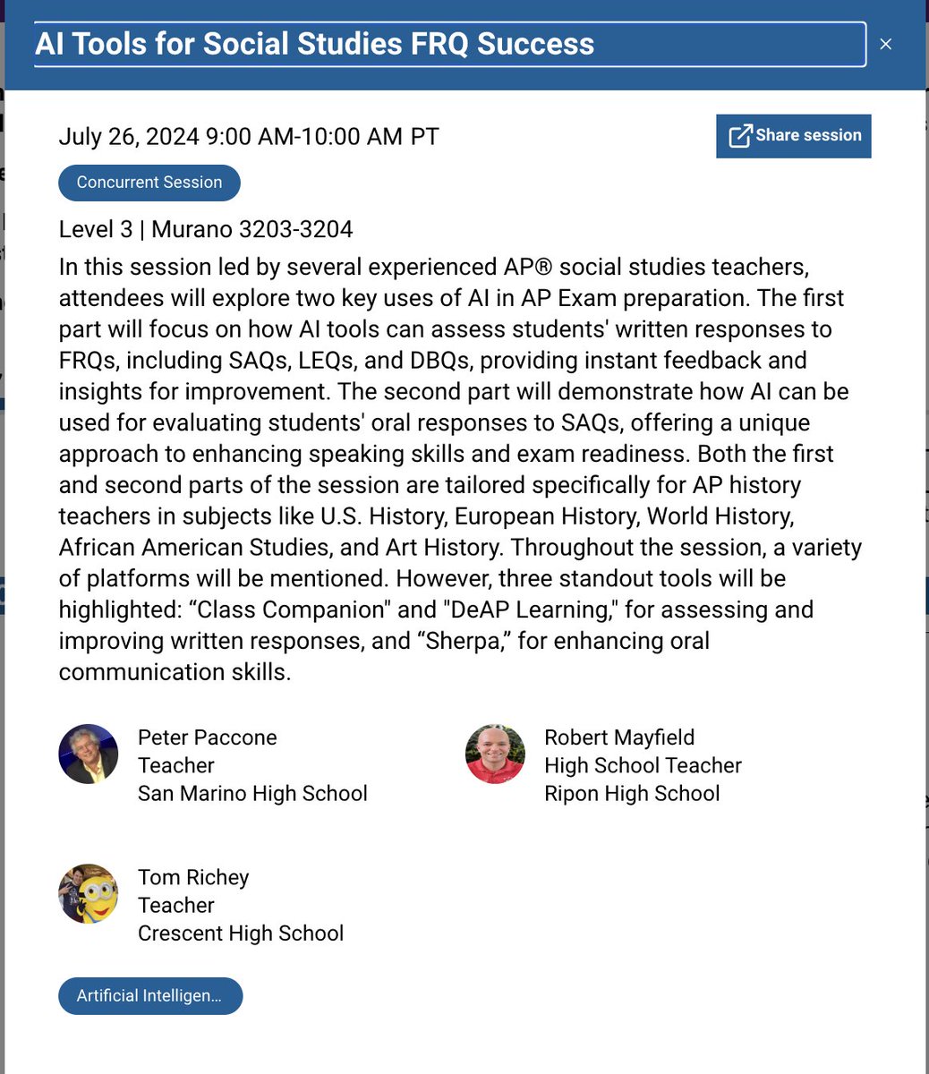 Looking forward to presenting at this year's AP conference; even more to connecting with good friends and colleagues