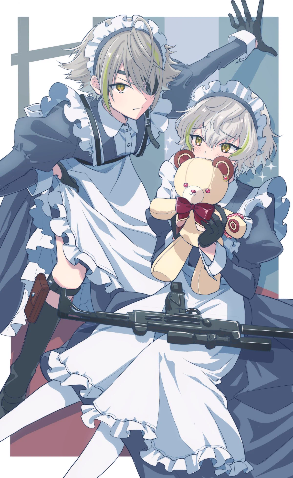 【完成】血のり加工 メイド服 サブロク on X: 