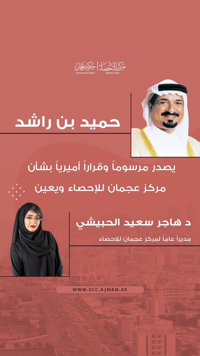مركز عجمان للإحصاء tweet media