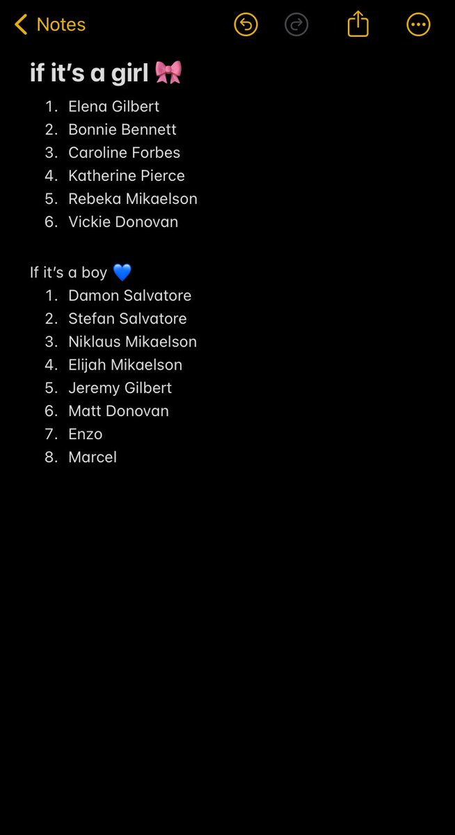 akthegemini's tweet photo. i got so many baby names 🥰 https://t.co/cSV2aYy8RH