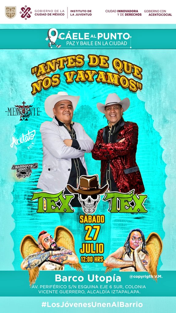 Nos vemos este sábado 27 de julio
En Iztapalapa 
Cáele al punto 
Barco Utopia