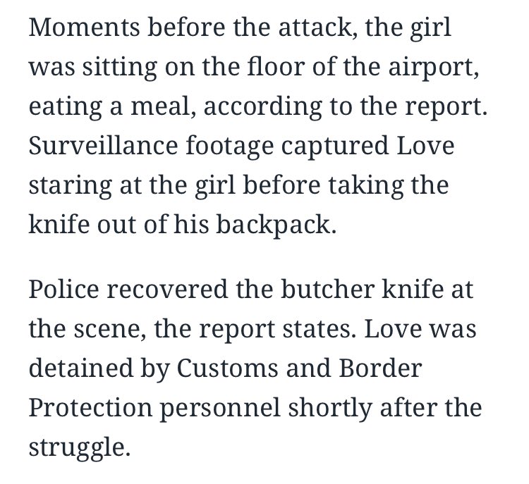 TW transphobic attack link in next tweet

this made my blood run cold, and then filled me with a deep thrumming fury

we still cant bring bottled water on a plane but you don’t have the security to stop a BUTCHER KNIFE ATTACK?

explain how this happened right fucking now <a href="/iflymia/">Miami Int'l Airport</a>