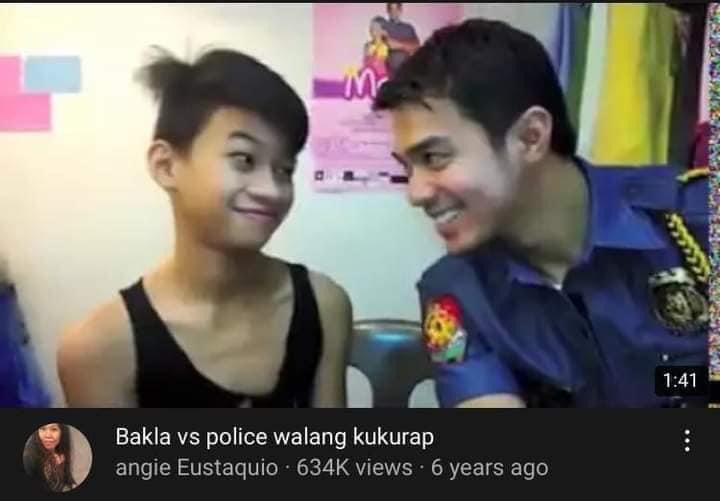 hyukafag's tweet photo. bakla vs police walang kukurap https://t.co/ia9uhhH7qY
