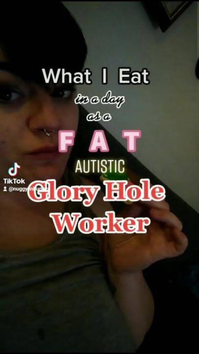hyukafag's tweet photo. what i eat in a day as a fat autistic glory hole worker tiktok https://t.co/Sdovwyqsjb