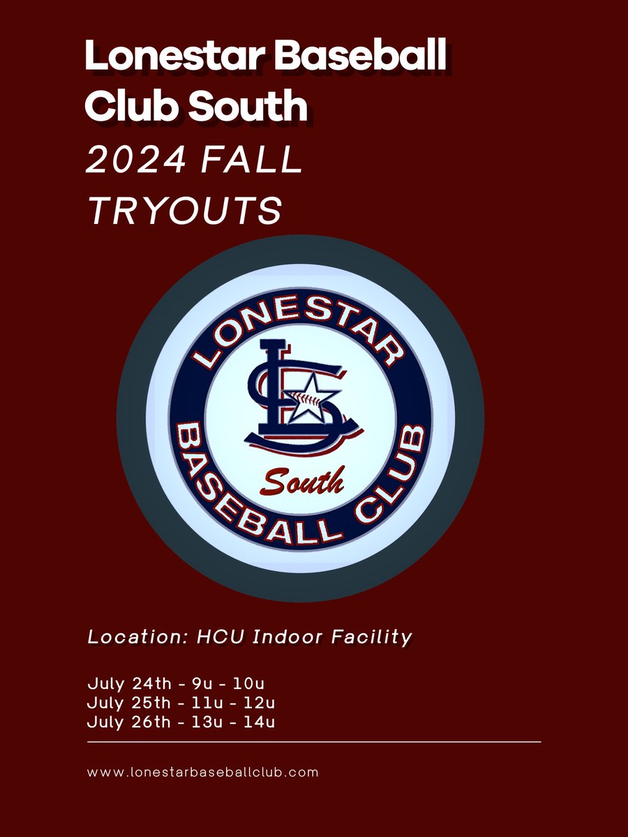 Prospect_Prep's tweet photo. 🚨 Exciting News! 🚨

LBC South tryouts start tomorrow! Register now to secure your spot and join the team! ⬇️

https://t.co/C59LJC6rNs

We can't wait to see everyone there! 

#weareLONESTAR https://t.co/3lgy9HDZzr