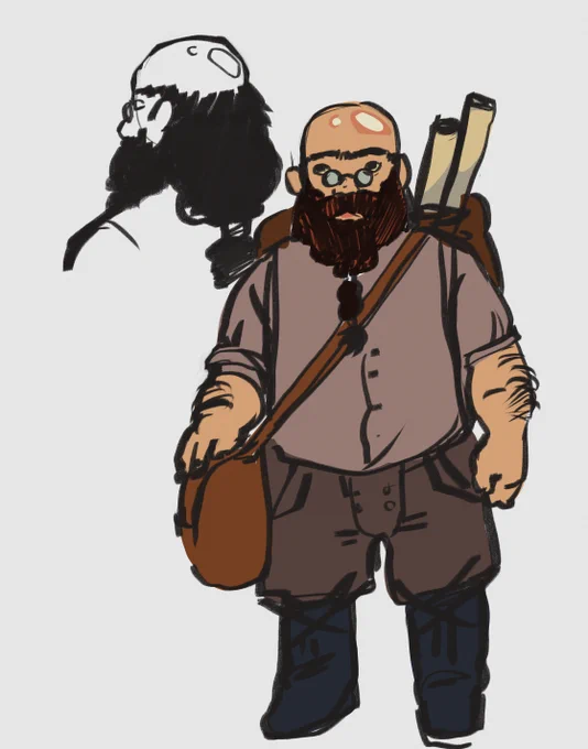 he joins the party because he has to deliver a letter to a very dangerous place, and can't do it alone 