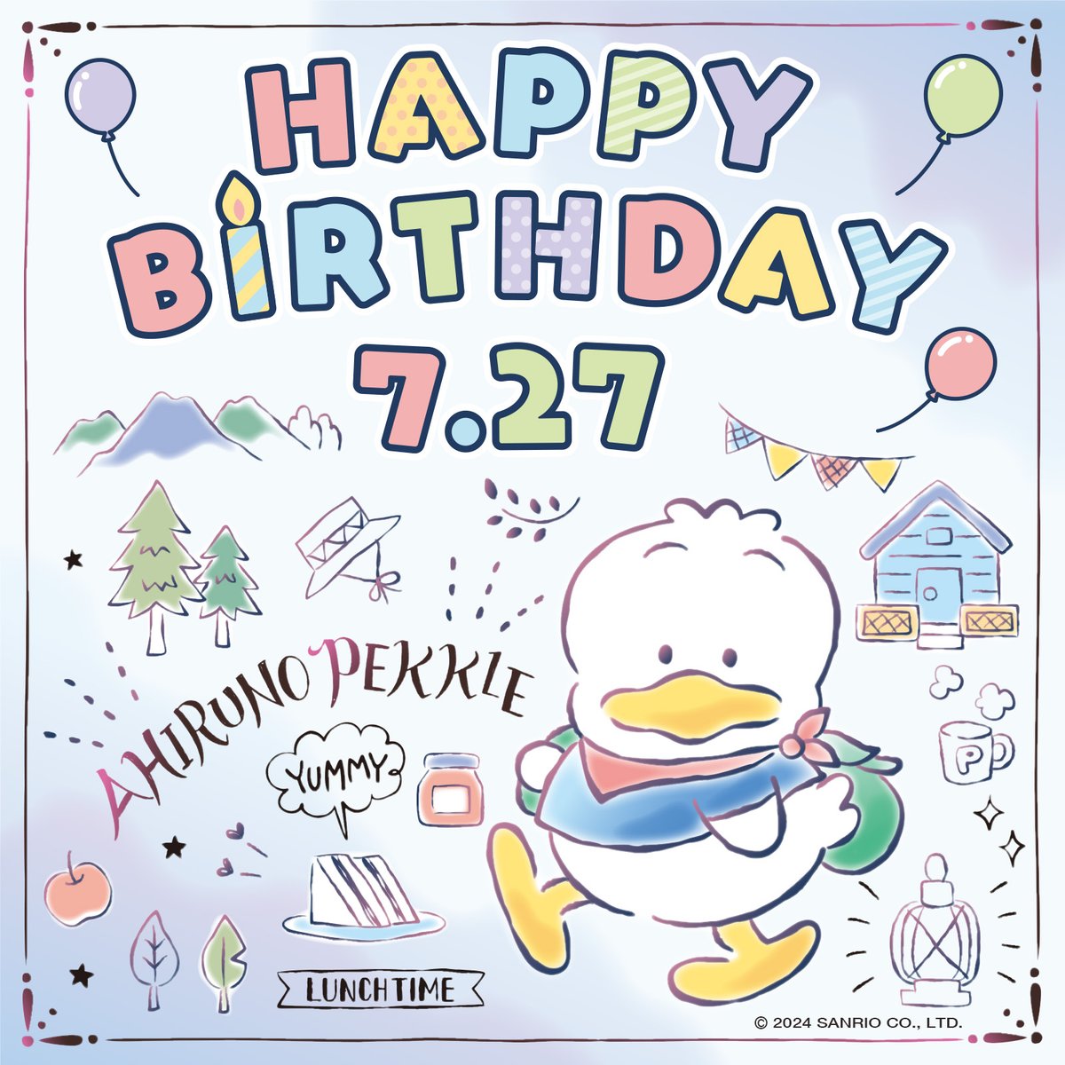 ec_sanrio's tweet photo. ＼ハッピー���ースデー🎂／
#あひるのペックル ✨

本日7/27(土)はあひるのペックルのお誕生日🎉
お祝いしてくれてありがとう💐
チェキ用ホルダーやマスコットホルダーなどを紹介するよ🎵
みてね～🍀

グッズはこちら💞
https://t.co/B4cq45lLe1

#サンリオ #サンリオオンラインショップ本店 #birthday https://t.co/5itSZXVJ7R
