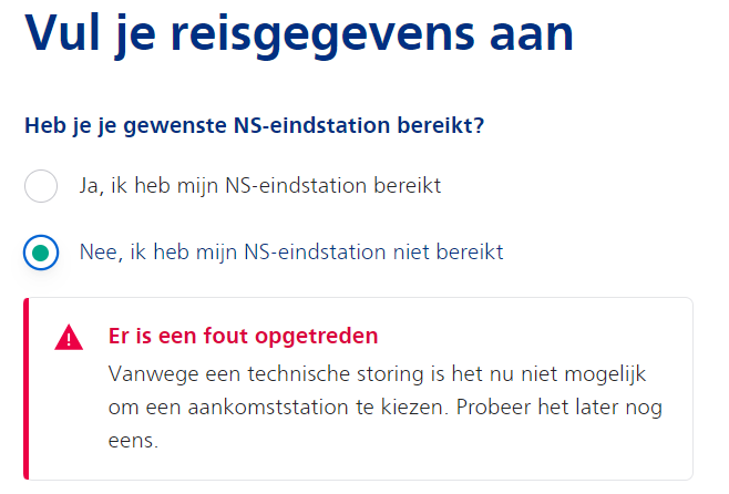 AngelovanHelden's tweet photo. Deze storing staat er al dagen, wanneer wordt het opgelost? @NS_online https://t.co/Dla1GvF98K