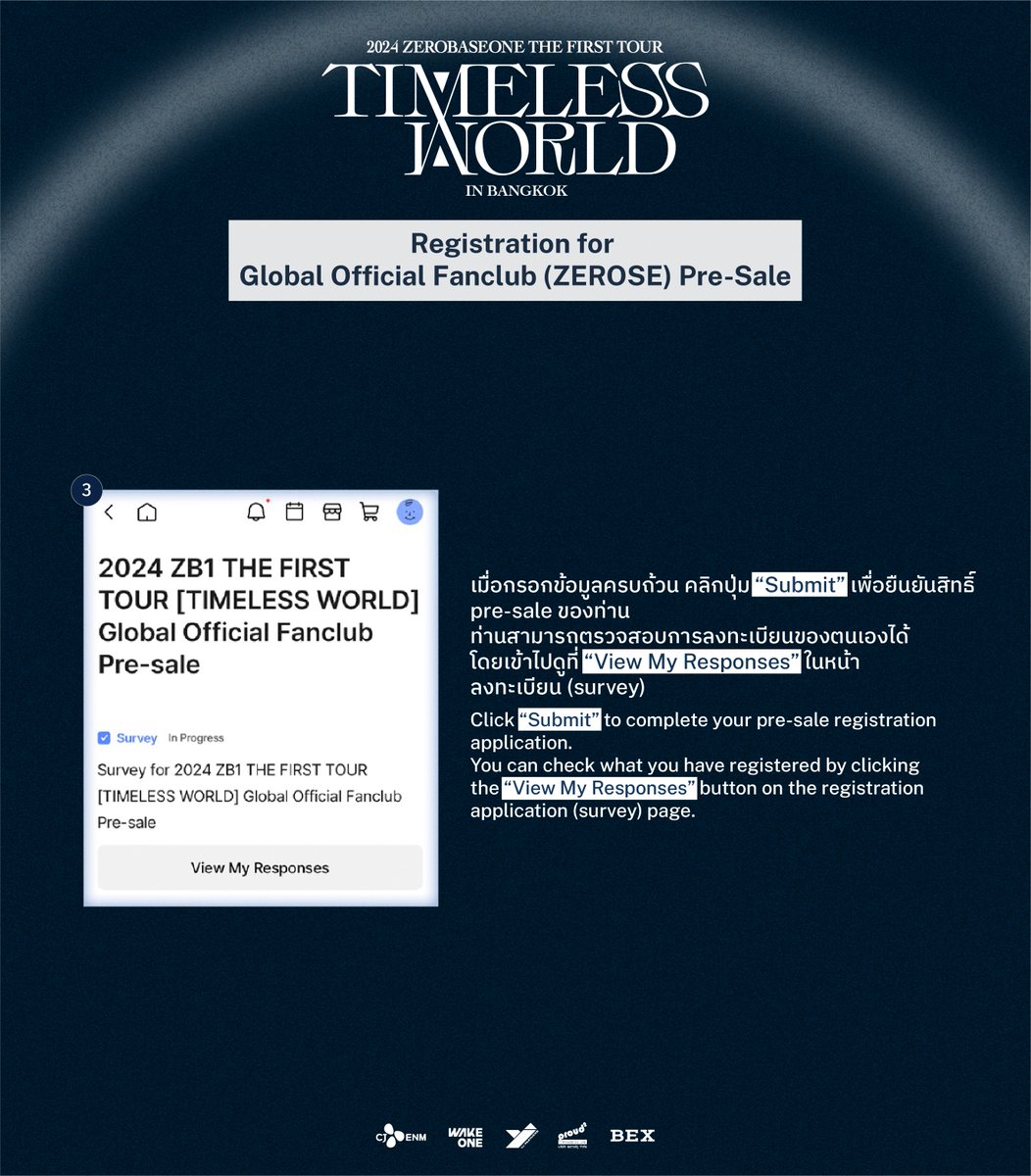 BEX_Concert's tweet photo. 🌹รายละเอียดการลงทะเบียนสำหรับรอบ Global Official Fanclub (ZEROSE) Pre-Sale
งาน “2024 ZEROBASEONE THE FIRST TOUR [TIMELESS WORLD] IN BANGKOK”

ตั้งแต่วันที่ 29 ก.ค. 2567 เวลา 12:00 น. ถึง วันที่ 2 ส.ค. 2567 เวลา 23:59 น.
(เวลาประเทศไทย) ทาง PLUS CHAT 🩵

อย่าลืมลงทะเบียนและตรวจสอบการลงทะเบียนกันด้วยน้า ~

———————————

🌹Global Official Fanclub (ZEROSE) Pre-sale Registration Details for
“2024 ZEROBASEONE THE FIRST TOUR [TIMELESS WORLD] IN BANGKOK”

From July 29, 2024 at 12 PM (ICT) to August 2, 2024 at 11:59 PM (ICT) on PLUS CHAT 🩵

Don’t forget to complete your pre-sale registration and make sure to confirm your application ~

#ZEROBASEONE #ZB1 #제로베이스원
#ZEROBASEONETHEFIRSTTOUR #2024_ZEROBASEONE_THEFIRSTTOUR_TIMELESSWORLD_IN_BKK 
#TIMELESSWORLD #ZEROBASEONEINBKK #ZB1INBKK
