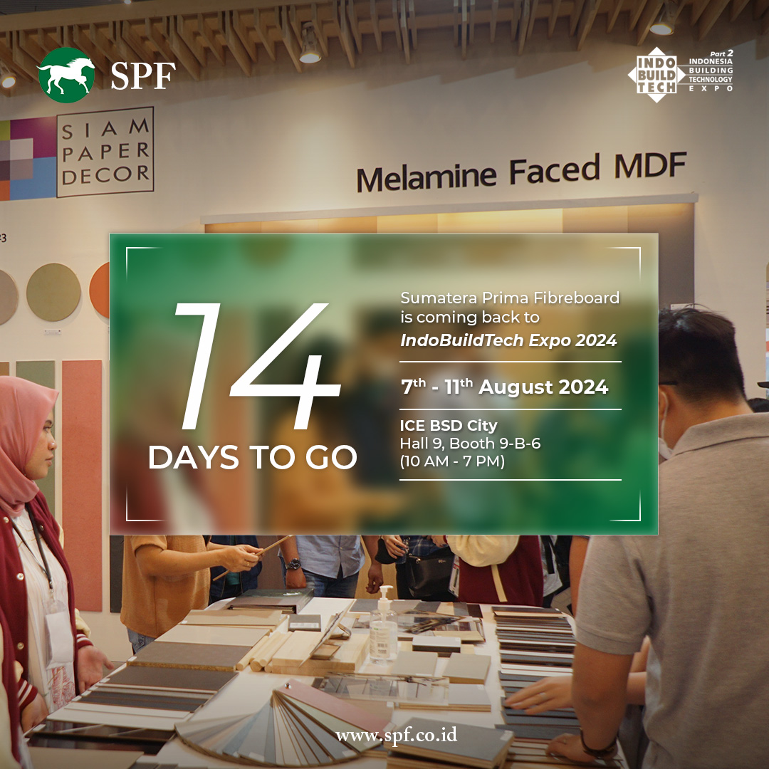 sumateraprimaf's tweet photo. Visit Sumatera Prima Fibreboard booth at IndoBuildTech Expo 2024, ICE BSD City, Hall 9, Booth 9-B-6, from 10 AM to 7 PM. Explore our latest products and innovations for your building needs. See you there!
#sumateraprimafibreboard #indobuildtech2024 #mdf #papanmdf #kayumdf https://t.co/MczV4eFRQ3
