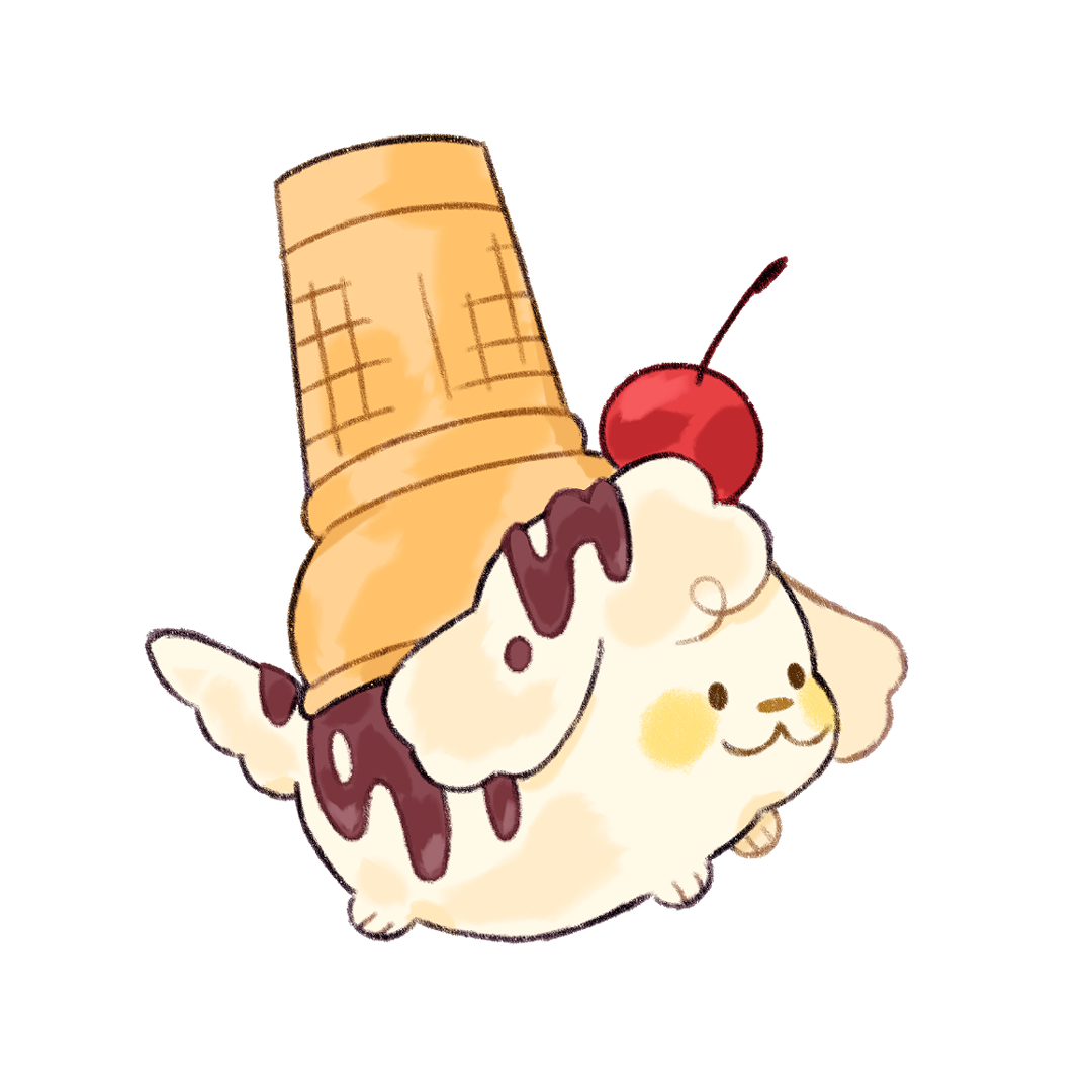 yumbrite's tweet photo. A vanilla pupcone! https://t.co/3PVFrbW9nx