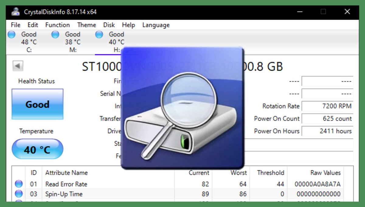 Hearing a clicking sound from your Mechanical Hard Drive? It could signal drive failure, especially if paired with crashes or blue screens. Check your hard drive's SMART log using CrystalDiskInfo ASAP. #HardDisk #ComputerTips #WindowsWally