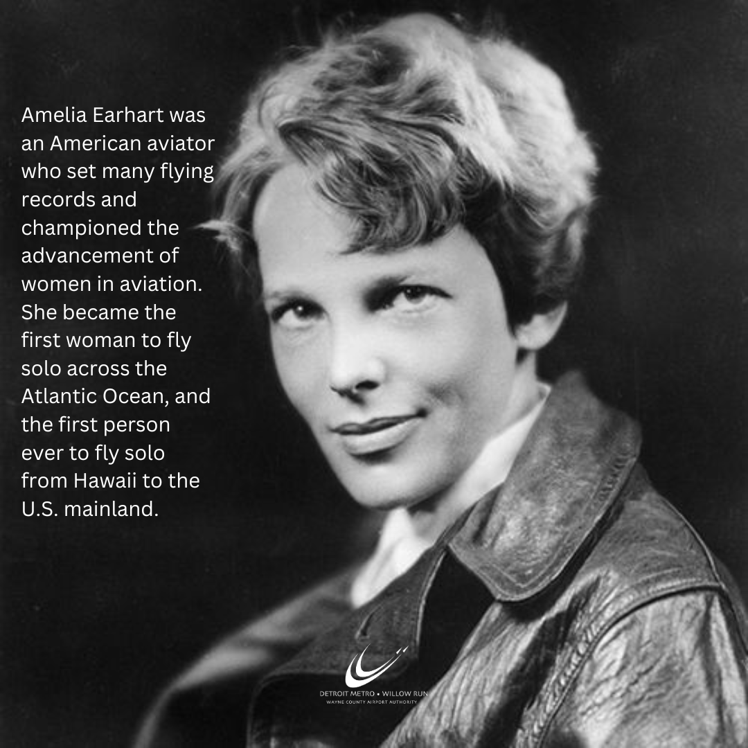 DTWeetin's tweet photo. Amelia Earhart was an aviation pioneer and every year on her birthday, the world honors her.
#NationalAmeliaEarhartDay #flyDTW https://t.co/GOWywusGkD