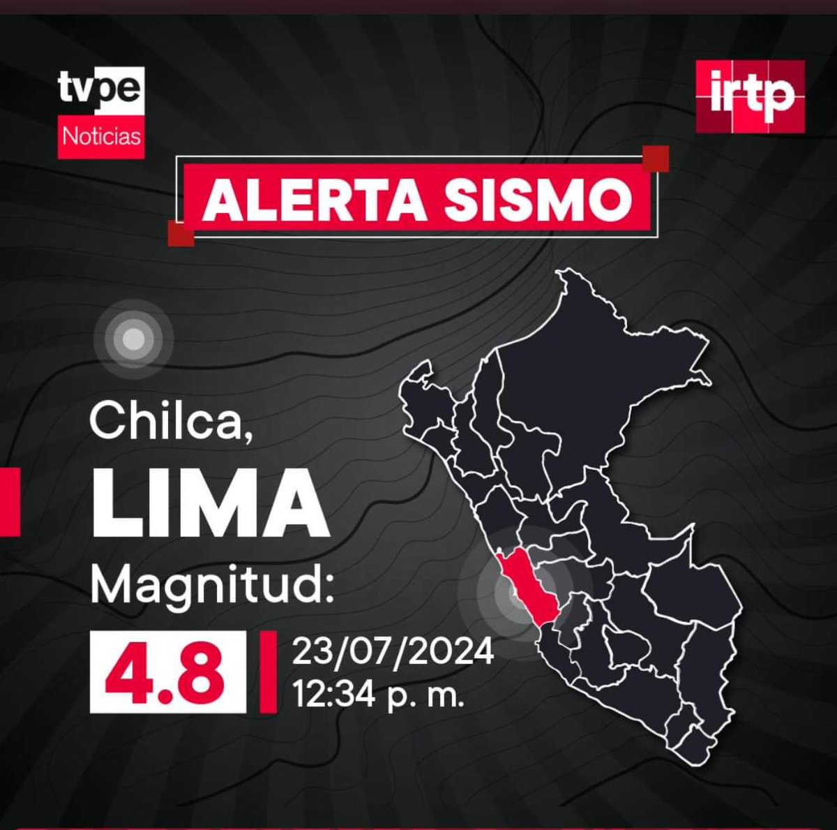 JChavezCresta's tweet photo. Ante el sismo ocurrido en Chilca, 
mantengamos la calma, sin embargo nunca descartemos la posibilidad de la ocurrencia de un #GranSismo, nuestro Perú es altamente sísmico.
Debemos estar preparados.
Alista tu mochila para emergencia y sigue estas recomendaciones 👇
#Temblor https://t.co/HXeTdTeGp4