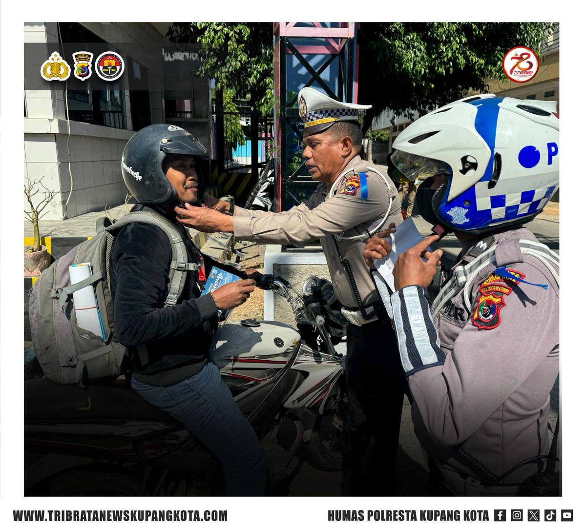 TribratanewsKu1's tweet photo. Sepeda Motor Gunakan Knalpot Racing, Ditilang Polantas di Jalan Siliwangi LLBK.
Selengkapnya pada link berikut:
https://t.co/diIuSvd6m0
#divisihumaspolri
#poldantt
#polrestakupangkota
#betapolresta
#opspatuh https://t.co/kltNRjf0KE