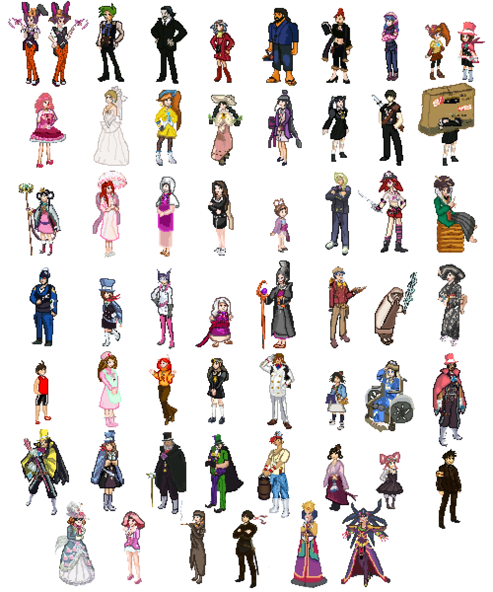 AAPowerofNine's tweet photo. Ace Attorney: Minis for All! (Part 1) #AceAttorney #aceattorneytwt https://t.co/yPAp5uoxuZ