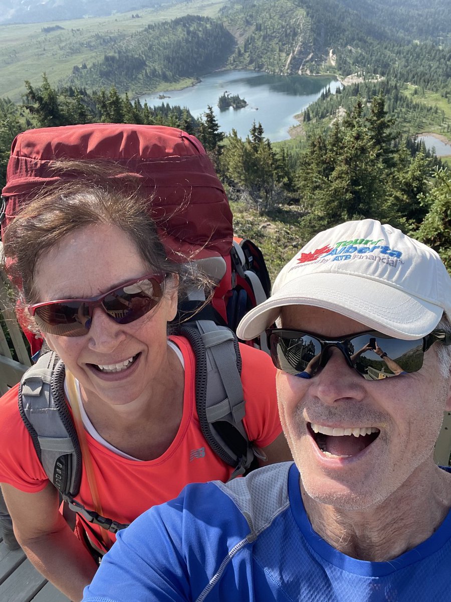 Great day of hiking alpine meadows and scenic lakes ⁦<a href="/SunshineVillage/">Sunshine Village</a>⁩ ⁦<a href="/banfflakelouise/">Banff & Lake Louise Tourism</a>⁩ #explorealberta