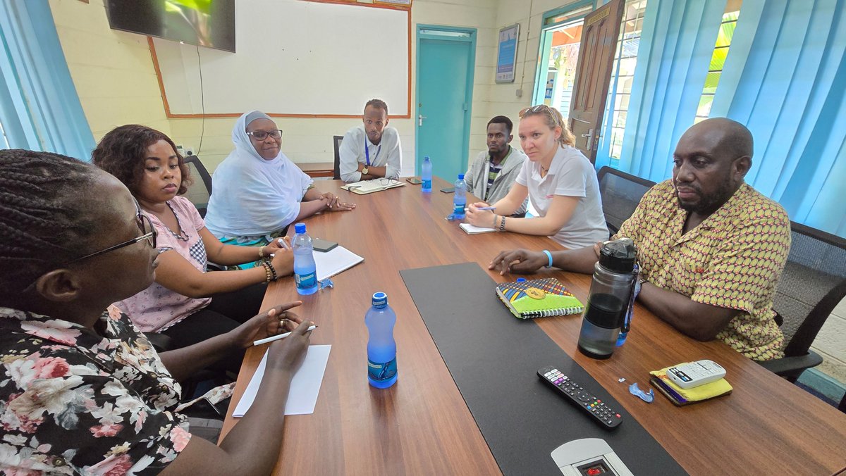 WaterandDev's tweet photo. Rachel and the Maji Na Ufanisi team met with MOWASCO's MD and the Officer in Charge of Water Supply to Informal Settlements. This partnership is key to enhancing water and sanitation in Mombasa's underserved areas. #WaterForAll #CommunityEmpowerment #MajiNaUfanisi https://t.co/Kuohlsz29l