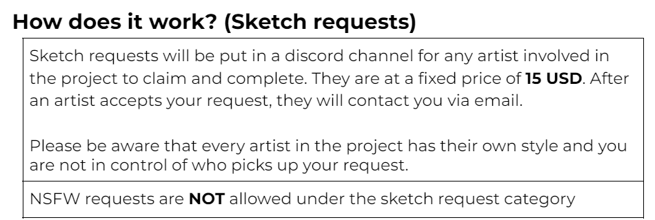 Reminder that we have a sketch request tier priced at only $15 USD!