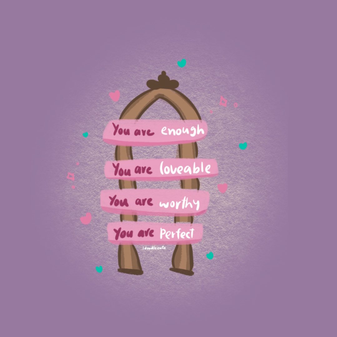 idoodletteCute's tweet photo. You’re enough, loveable, worthy and perfect 🌸✨ https://t.co/OdZoh6MxMX