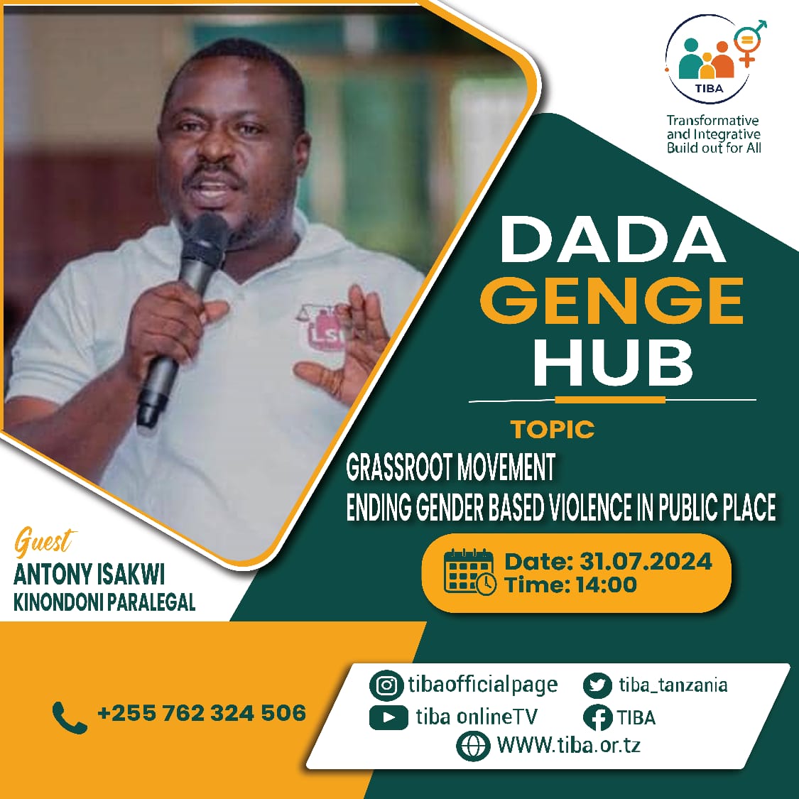 tiba_tanzania's tweet photo. Unpacking grassroot Movement to end GBV in public places karibu #DadaGenge this month https://t.co/ATYClK6VkF