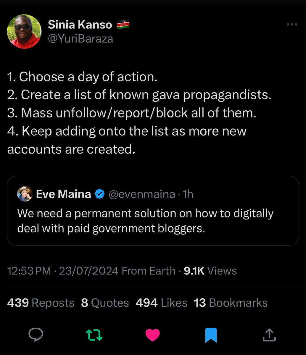 XCouncillor's tweet photo. I agree and i suggest Saturday!! #RutoMustGo https://t.co/iyeOcYAcSC