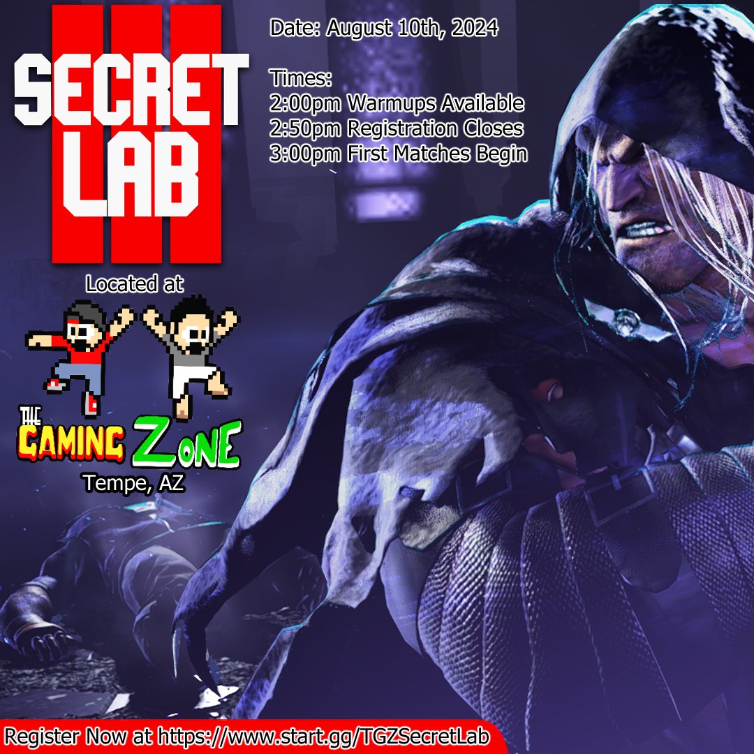 Secret Lab is hosting their next event on August 10th, 2024. Come play some Street Fighter 6! Feel free to send me a DM if you would like to join the Street Fighter AZ Discord as well for more News and Games. #StreetFighter6 #Arizona #Phoenix #FGC