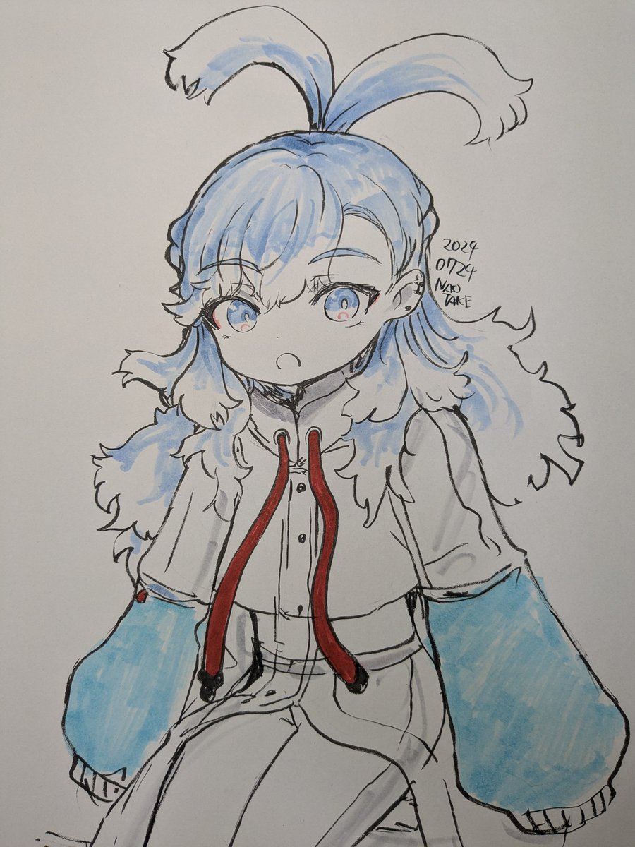 「お昼のラクガキ 座るこぼ 」|なおたけのイラスト