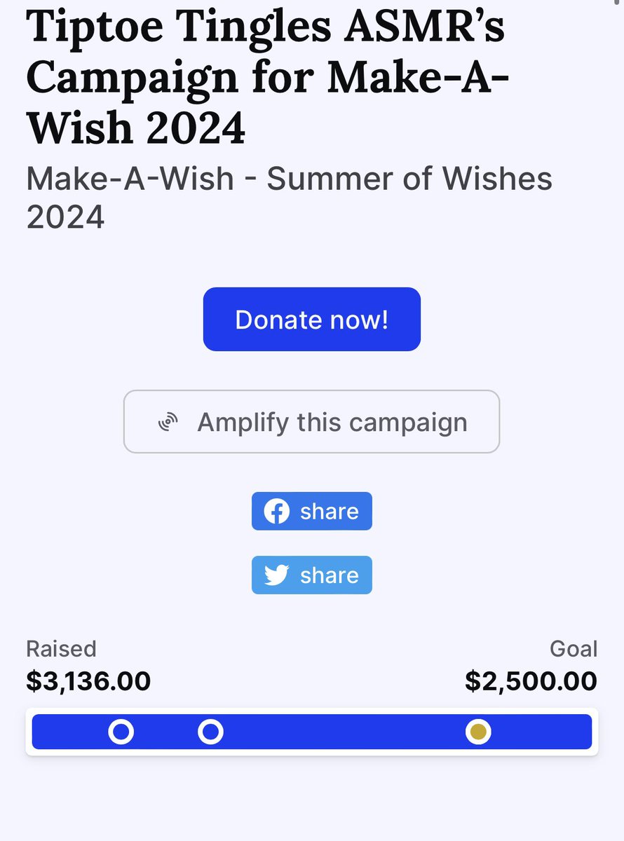 tiptoetingles's tweet photo. Yall are actually the BESTTTT omg 24 hours later and we are above and beyond our goal!!! you guys are amazing amazing amazing I love and adore you guys so much!!! https://t.co/nvRuFwxlEj