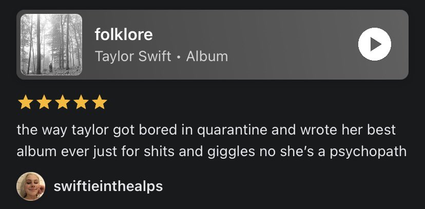 hotmessjunk's tweet photo. Happy birthday folklore! https://t.co/0Ya4XOkFoB