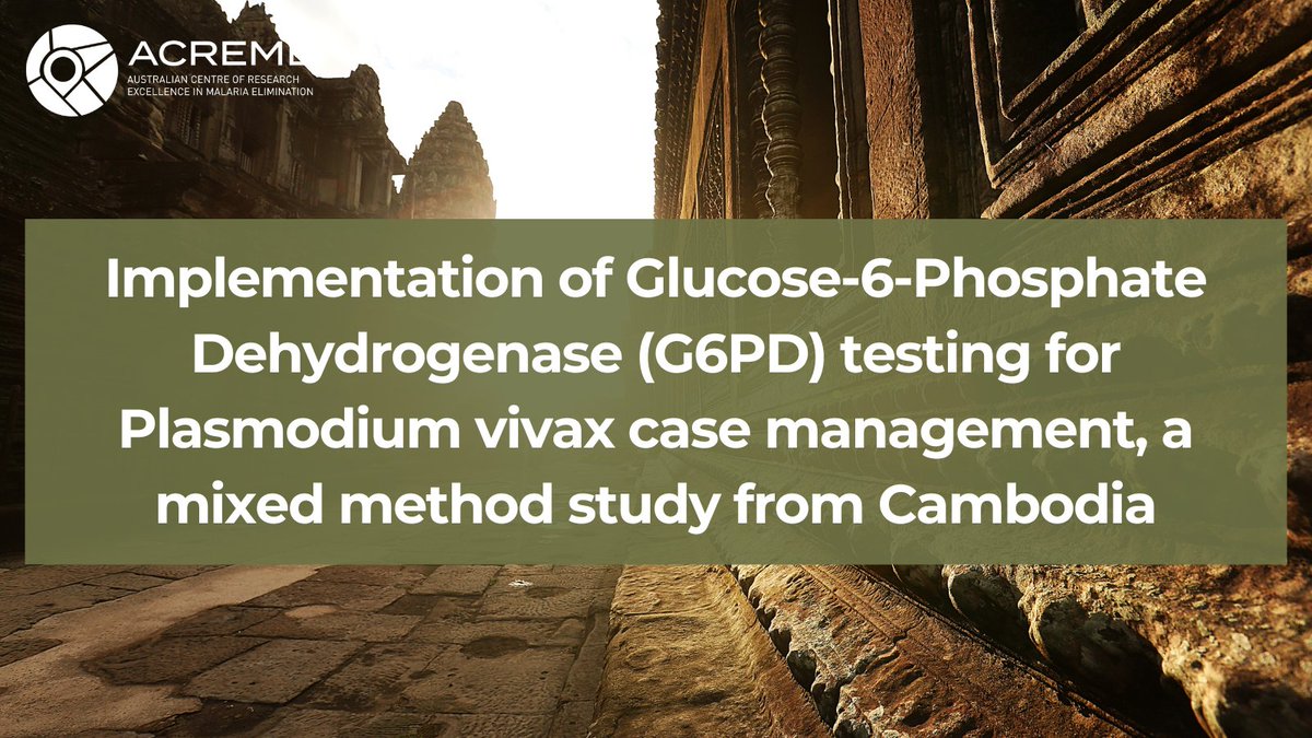 "Bringing treatment closer to patients, through community health workers and nuanced community engagement, would improve access to curative treatment of vivax malaria" shorturl.at/nqT4E

#malaria #globalhealth #treatment #disease #radicalcure
<a href="/CassidySeyoum/">Sarah CS</a>