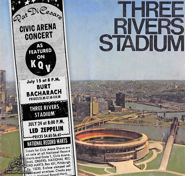 dvesean's tweet photo. July 24 1973
Three Rivers Stadium/Pittsburgh
I was 17.

The only time I ever saw
Led Zeppelin in concert!

We were smoking joints rolled in
Red, White &amp; Blue papers!

And Led Zeppelin was driven out onto
the field in 4 black Rolls Royces!

I had just gradatuted from HS in June! https://t.co/Ten4D2jy0z