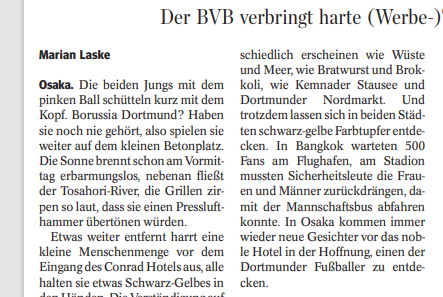 Eine Reportage aus Asien über den Sinn und Unsinn der #BVB-Reise. waz.de/406857658