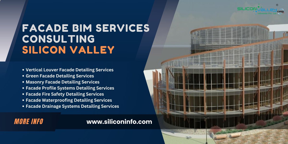 silicon_ltd's tweet photo. Silicon Valley Infomedia uses the latest CAD technology to provide excellent Facade BIM Services. Our skilled team creates accurate drawings, detailed exterior designs, and 3D models. #FacadeBIM #FacadeDetailing #BuildingFacades #revit #Autocad #tekla
🌏 https://t.co/qSsB0ceRPe https://t.co/x83GRjJFOb