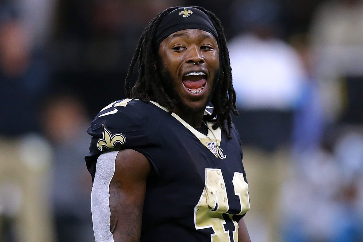 nflrums's tweet photo. New Orleans Saints Alvin Kamara reported to training camp.

Many think this could be a big season for Kamara